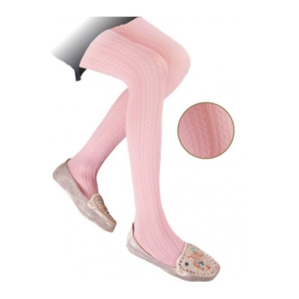 Micro Cable Pattern School Uniform Girls Tights